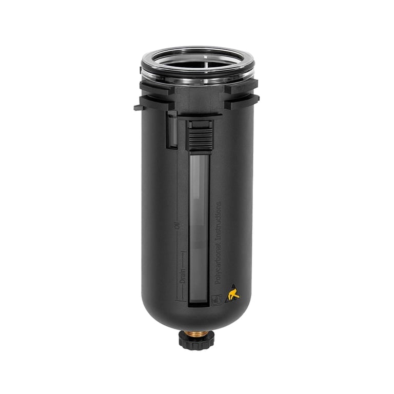 Riegler 135859 Polycarbonatbehälter mit Schutzkorb und halbautom. Ablassventil