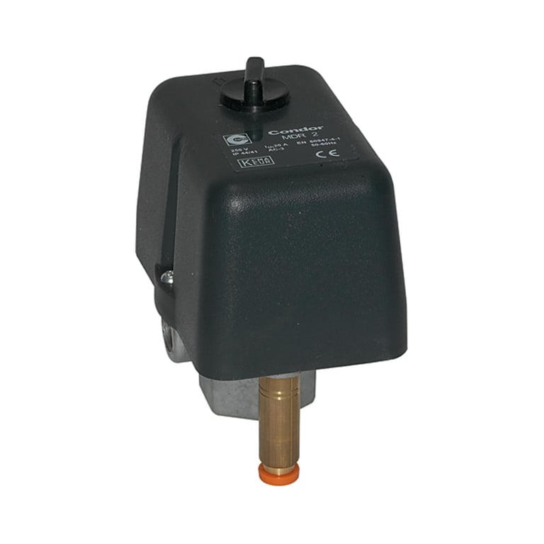 Riegler 103040 Kompressoren Druckschalter, Wechselstrom, F4 1/4, G 1/4, 4-12 bar