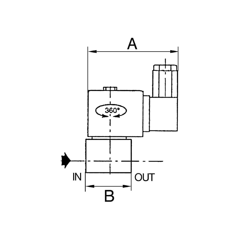Riegler 102829 2/2-Wege-MV.,MS,NO,direktg.,230 V,50-60 Hz,NBR,G 1/4, PN 0-11 bar - Bild 2