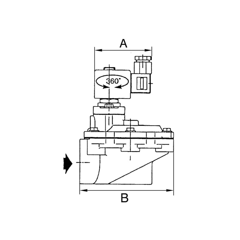 Riegler 199904 Impulsmembranventil, NC, 24 V DC int. Vorsteuerung, G 1, TPE - Bild 2