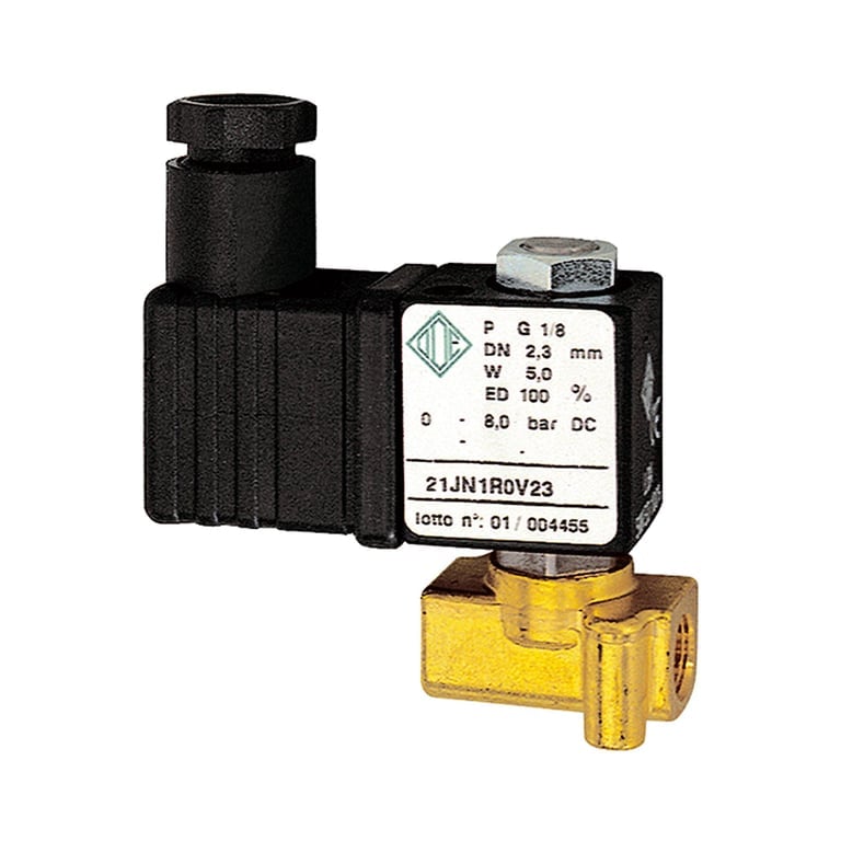 Riegler 102883 2/2-MV, MS,NC,direktg., 230V,50Hz,10VA, FKM,G1/8,PN0-18bar - Bild 1