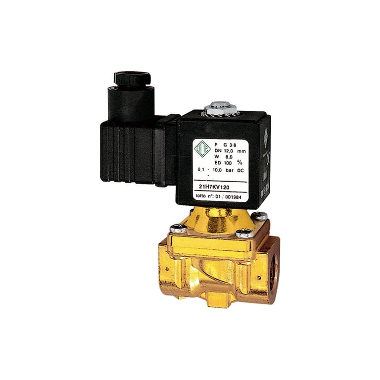 Riegler 102913 2/2-MV,MS,NC,vorge.,230-240V,50-60Hz,16VA,FKM,G3/8,PN0,1-20bar - Bild 1