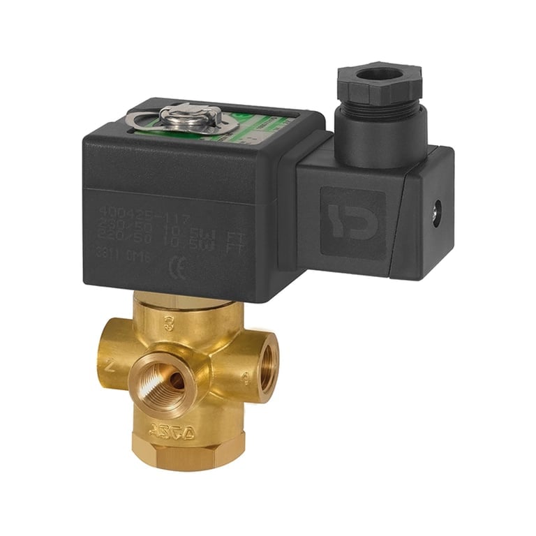 Riegler 102966 3/2-Wege-MV., MS, NC, direktg. 24 V DC, NBR, Rp 1/4, PN 0-4 bar - Bild 1