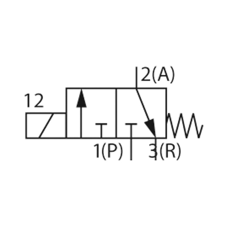 Riegler 125809 3/2 We-MV, NC, MS, G 1/4, DN 3, PN 0-10, NBR, direktg. 24V AC - Bild 5
