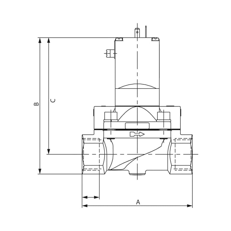 Riegler 124705 2/2 Wege-MV, NC, MS, G 1, DN 25, PN 0,2-10, FKM, vorge. 110V AC - Bild 4