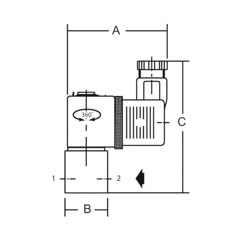 Riegler 101641 Proportional-Regelventil »posiflow« L/G, 24VDC, NC, G 1/4, DN 2,4 - Bild 2