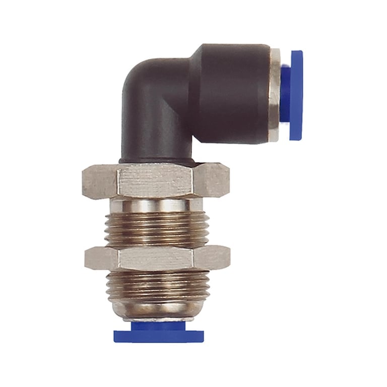 Riegler 109090 L-Schott-Steckverbindung »Blaue Serie« mini, M10x1,0, Schl.-Ø 4 - Bild 1