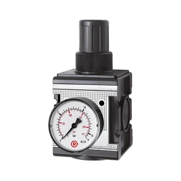 Riegler 133101 Druckregler »multifix«, inkl. Manometer, BG 4, G 1, 0,1 - 3 bar - Bild 1