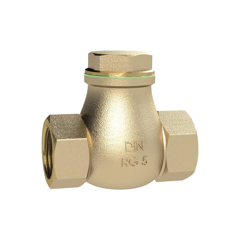 Riegler 158074 Rückschlagklappe, DN 20, Rotguss, G 3/4, PN max. 16 bar - Bild 1