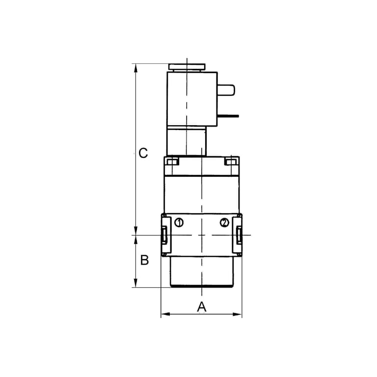 Riegler 100406 Schaltventil (3/2-Wegeventil) »multifix-mini«, 230 V AC, G 1/4 - Bild 2