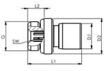 Riegler 130952 Ger. Steckverschraubung »NonPlusUltra«, ISK, G 1/4, Ø 8mm, VPE 10 - Bild 4