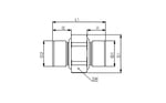 Riegler 132175 Doppelgewindenippel »NonPlusUltra«, red., G1/4, G1/8, VPE10 - Bild 4