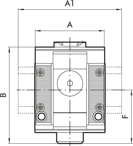 Riegler 144895 Luftabnahme 4-Wege »SYNTESI«, BG1, G 1/4, Abg. 1x G 1/4, 3x G 1/8 - Bild 2