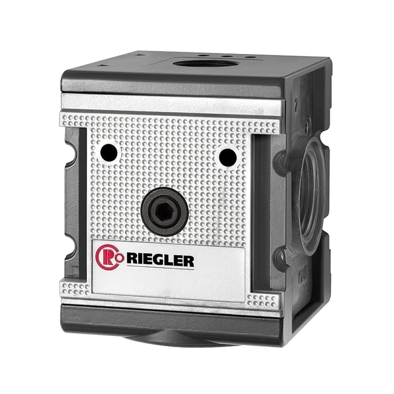 Riegler 133131 Verteiler »multifix«, breite Ausführung, BG 4, G 3/4, 4 Abgänge - Bild 1