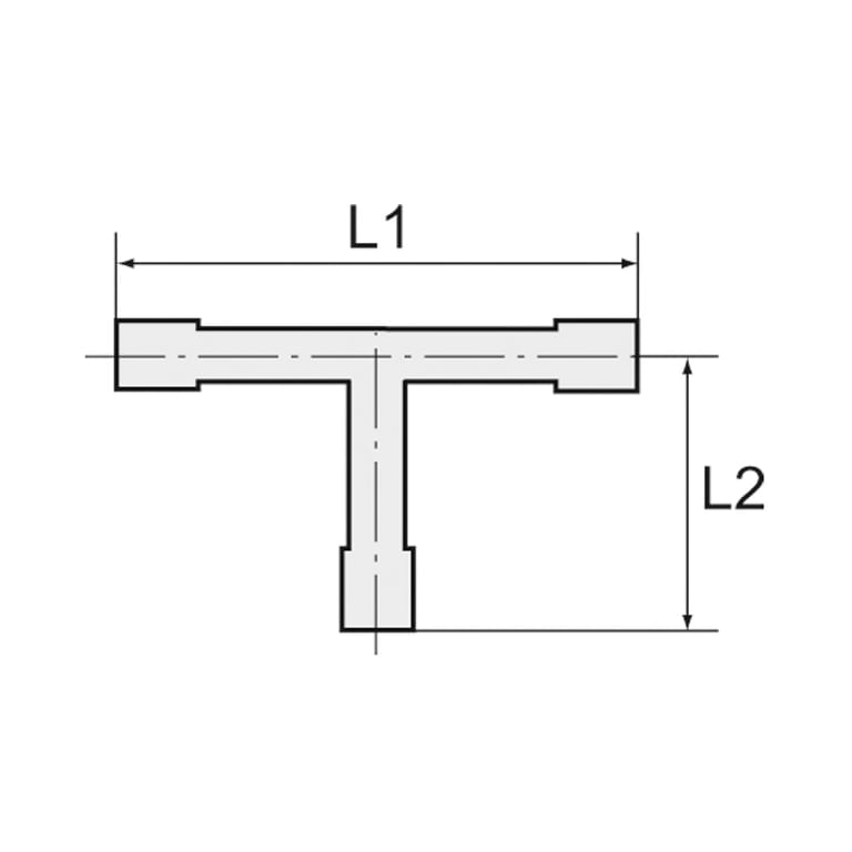 Riegler 110965 T-Einschraubstutzen, R 1/8 a., für Schlauch LW 6 mm, SW 10, PA 6 - Bild 2