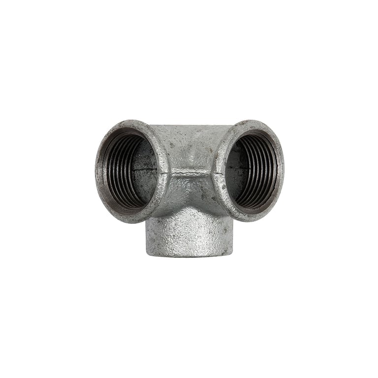 Riegler 113021 Winkelverteiler 221, IG/IG/IG, Rp 1, schwarzer Temperguss