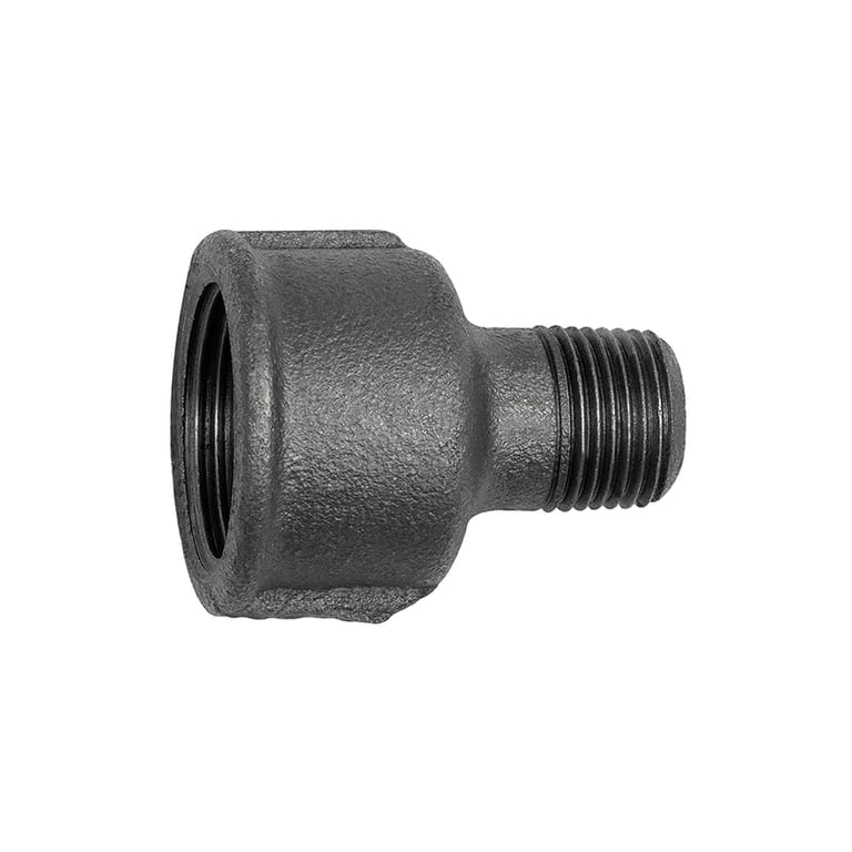 Riegler 133782 Reduziermuffe 246, Rp 2 i., R 1 a., Temperguss schw.