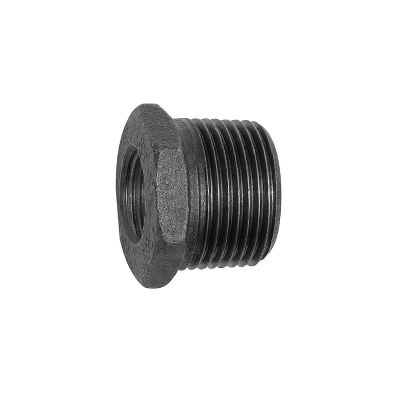 Riegler 133733 Reduzierstück 241, R 1 a., Rp 3/8 i. Temperguss schwarz