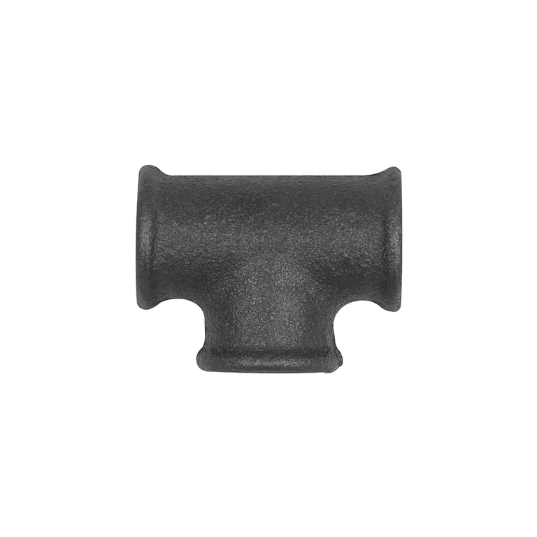 Riegler 133670 T-Stück 130, 3 x Rp 1/4 i., Temperguss schwarz