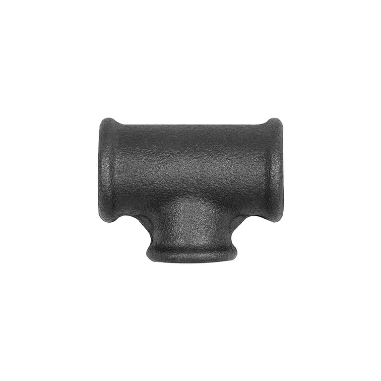 Riegler 133682 T-Stück 130, red., Rp 1 1/4, Rp 1/2, Rp 1 1/4, Temperguss schwarz