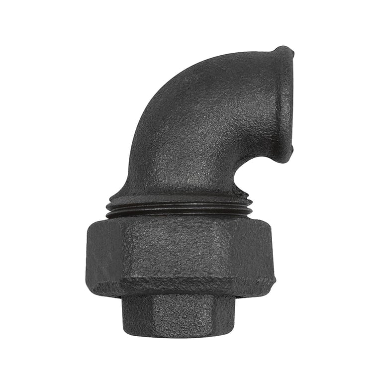 Riegler 133641 Verschr. Bogen 95, flachdicht., IG/IG Rp 1 1/4, Temperg. schwarz