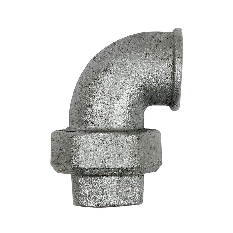 Riegler 112925 Verschraubung Bogen 96 IG/IG, Rp 1 1/4, schwarzer Temperguss