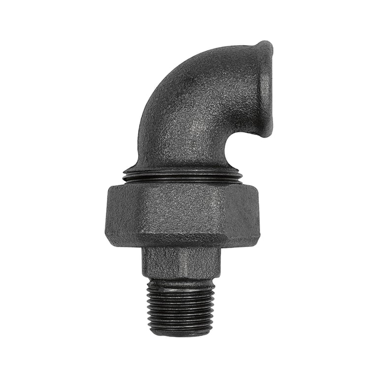 Riegler 133651 Verschr. Bogen 98, konisch dicht., Rp 3/4,R 3/4, Temperg. schwarz