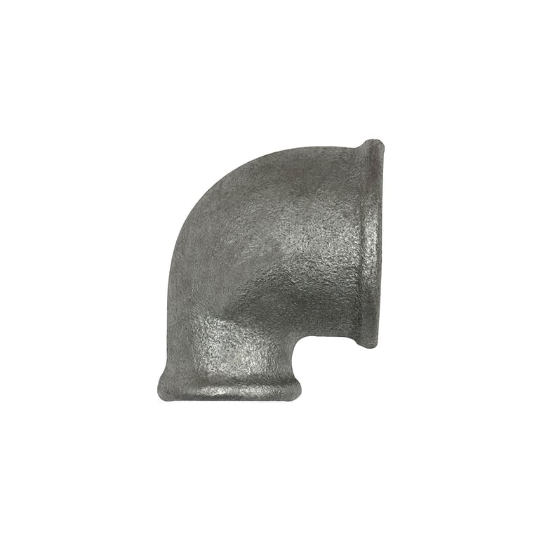 Riegler 133566 Winkel 90, 90°, IG/IG, red. Rp1 1/2, Rp1 1/4, Temperguss verzinkt