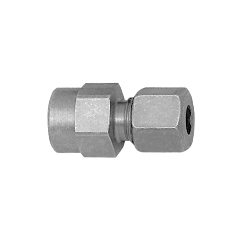 Riegler 102640 Mano-Anschlussverschraubung G 1/2 i., Rohr-Außen-Ø12, Stahl verz. - Bild 1