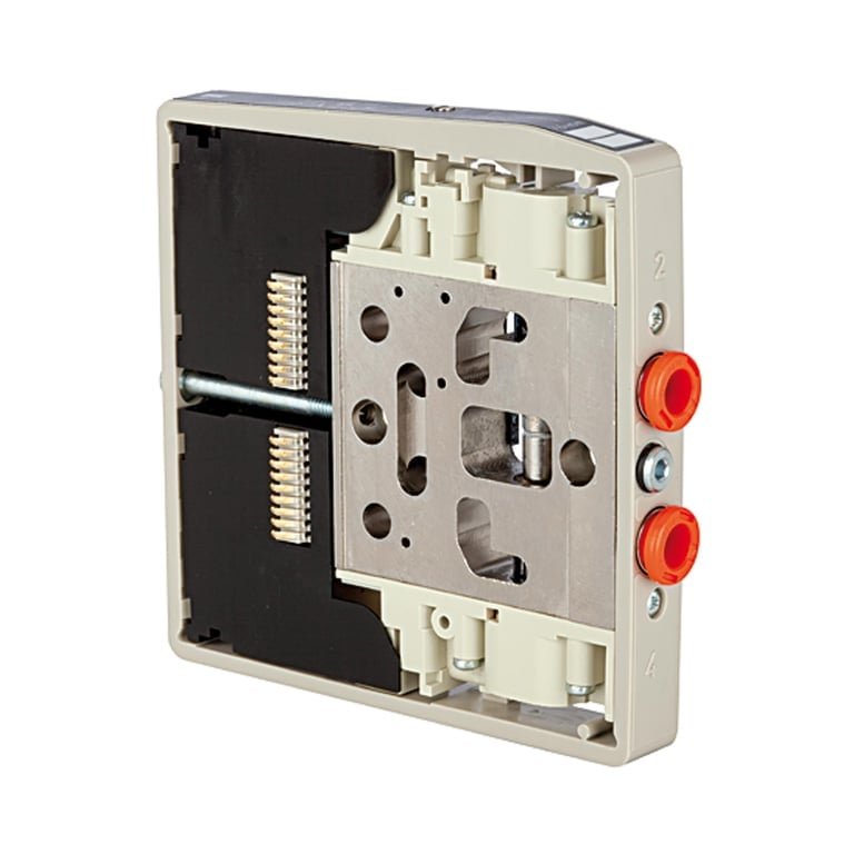 Riegler 106681 Ventilscheibe HDM, Anschl.6mm, 2x3/2 NC mono oder 5/3 Mitte entl.