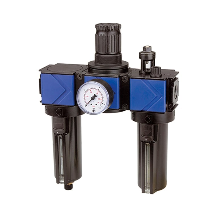Riegler 125340 Wartungseinheit 3-tlg. »variobloc«, Metallbehälter, BG1, G1/4 - Bild 1