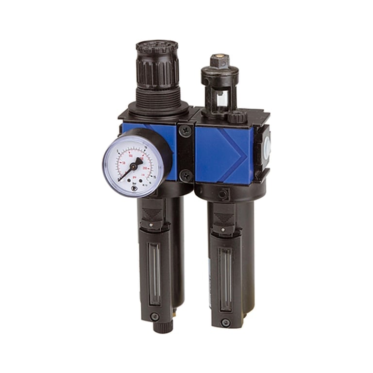 Riegler 125346 Wartungseinheit 2-tlg. »variobloc«, Metallbehälter, BG 1, G 3/8 - Bild 1