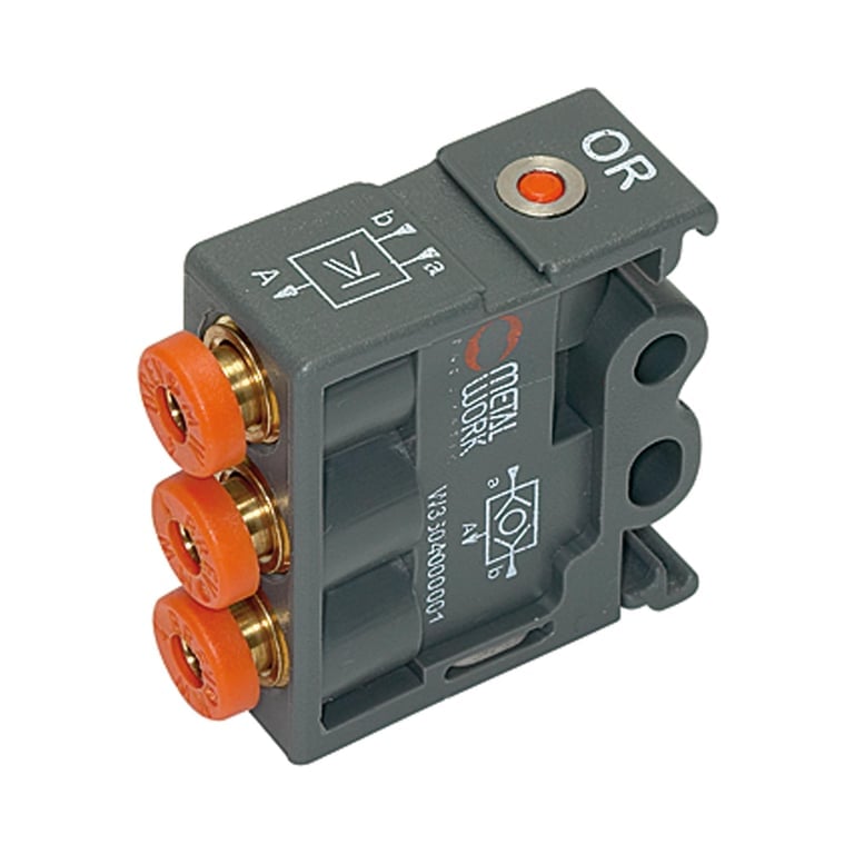 Riegler 106705 Pneumatik Logikelement, OR, Technopolymer, DN 2,7 - Bild 1