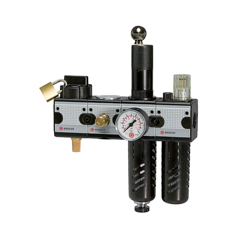 Riegler 100602 Wartungsstation SAFETY »multifix«, KH-AV-2-tlg.-WE, HA, BG1, G1/4 - Bild 1