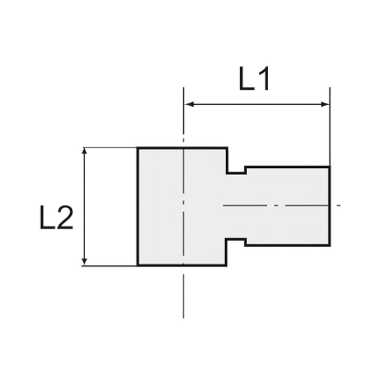 Riegler 110451 L-Ringstück, G 1/4, für Schlauch-Außen-Ø 6 mm, Edelstahl 1.4404 - Bild 2
