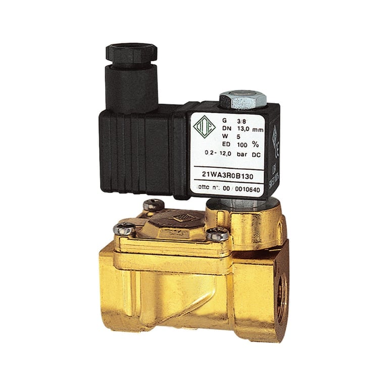 Riegler 102918 2/2-MV,MS,NC,vorge.,230V,50Hz,10VA,FKM,G3/8,PN0,2-16bar - Bild 1