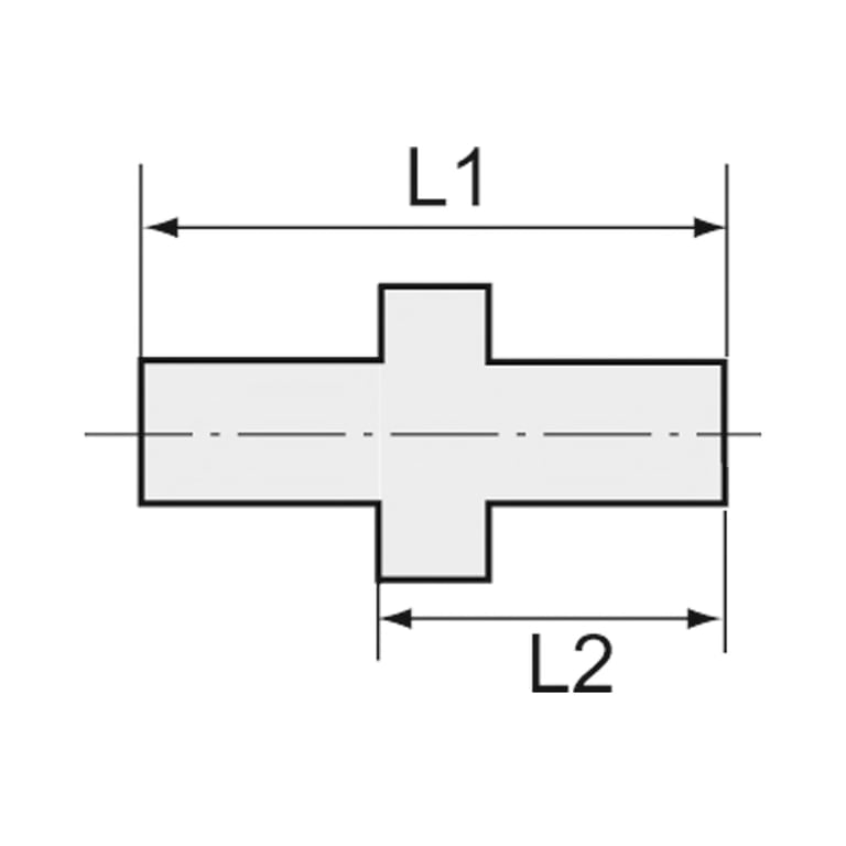 Riegler 115669 Doppelgewindenippel »value line«, G 1/8, G 1/4, SW 17, MS vern. - Bild 2