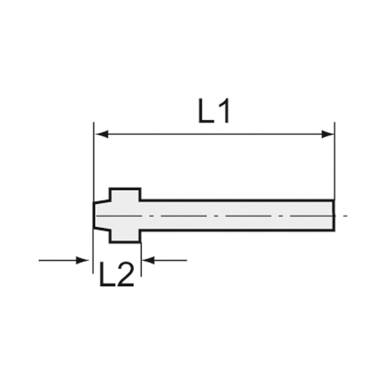 Riegler 111788 Tülle, Kugelnippel, für LW 9, für Überwurfmutter G 1/4, ES 1.4571 - Bild 2