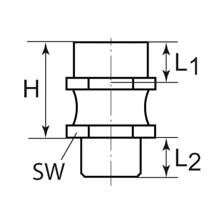 Riegler 108545 Gelenkige Saugplattenaufhängung »flexolink« G 1/4 IG, M10x1,25 AG - Bild 2