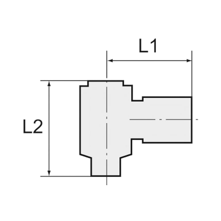 Riegler 115232 Winkelschwenkverschraubung »value line« G3/8 a., MS v., Schl.10/8 - Bild 2